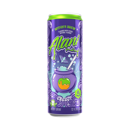 Alani Nu Witch’s Brew 18-Pack | Sugar-Free Energy Drink | Green Apple Caramel Flavor | 12 fl oz Cans