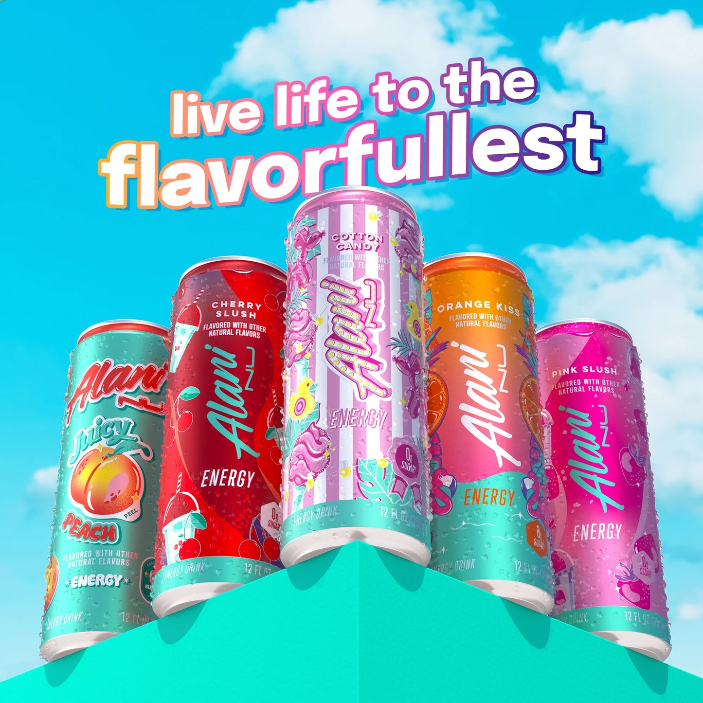 Alani Nu Cotton Candy Energy Drink | 12 fl oz Cans (12-Pack) | Sugar-Free | Vegan | Low-Calorie