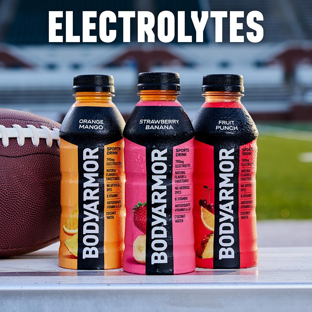 BODYARMOR Sports Drink – Orange Mango – Electrolyte Hydration – 16 fl oz (Pack of 12)
