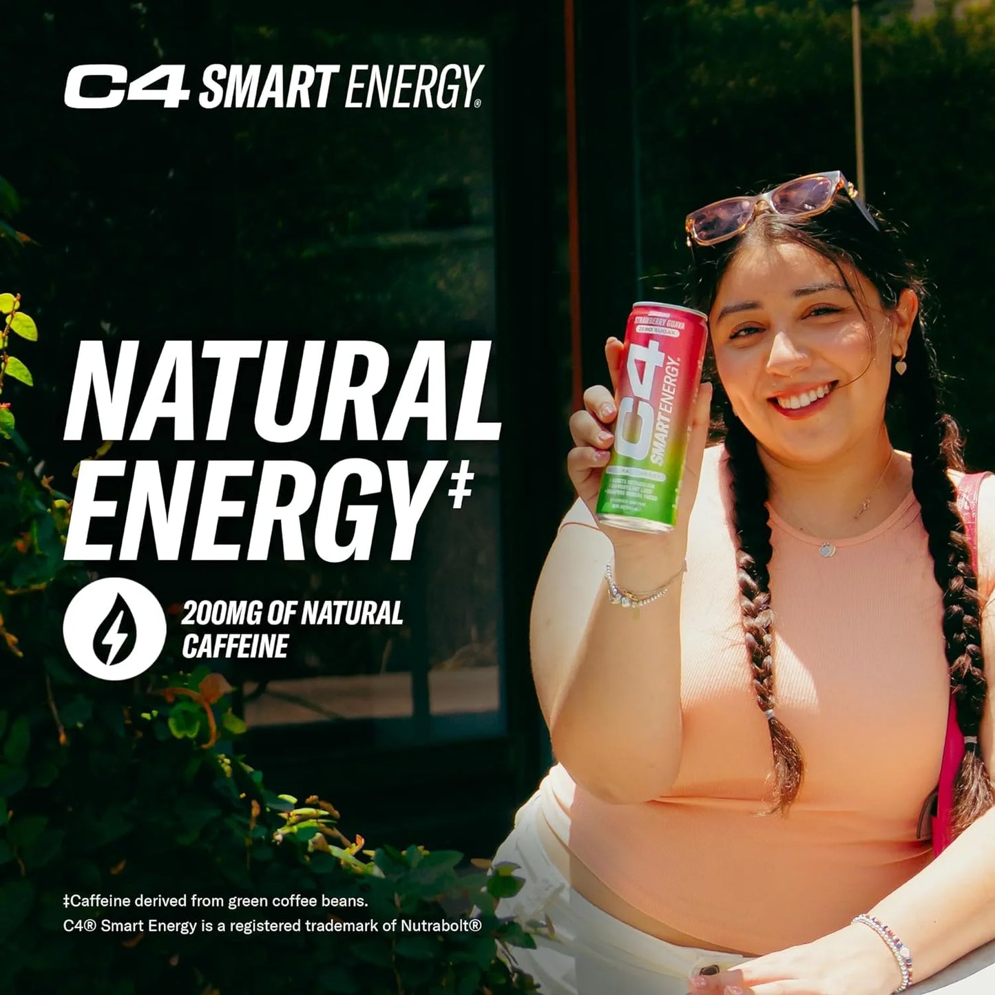 Cellucor C4 Smart Energy Drink – Strawberry Guava – 16 fl oz (Pack of 12)